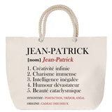 Sac Fête des Mères Mamie Famille Idée Cadeau anniversaire Noël Travail Boulot Métier Départ Retraite Collègue Femme cabas shopping plage