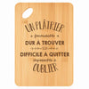 Planche bambou gravée personnalisée homme idée cadeau Fête des Pères apéro 30×20 prénom cuisine plateau fromage anniversaire noel papa papi 