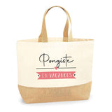 Sac Jute Fête des Mères Fêtes des Pères Mamie Papi Famille Idée Cadeau anniversaire Noël Travail Boulot Métier Départ Retraite Collègue Femme Homme