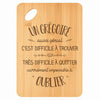 Planche bambou gravée personnalisée homme idée cadeau Fête des Pères apéro 30×20 prénom cuisine plateau fromage anniversaire noel papa papi 