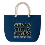 Sac de plage Bleu anse corde Tir à L'Arc soit avec toi
