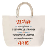 Sac Fête des Mères Mamie Famille Idée Cadeau anniversaire Noël Travail Boulot Métier Départ Retraite Collègue Femme cabas shopping plage