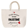Sac Fête des Mères Mamie Famille Idée Cadeau anniversaire Noël Travail Boulot Métier Départ Retraite Collègue Femme cabas shopping plage