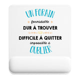 Tapis de souris ergonomique avec repose-poignet, accessoire bureau pour femme et homme, fête des pères, cadeau pas cher, idée cadeau fête des mères, secret santa, départ à la retraite, télétravail et gaming