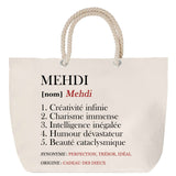 Sac Fête des Mères Mamie Famille Idée Cadeau anniversaire Noël Travail Boulot Métier Départ Retraite Collègue Femme cabas shopping plage