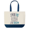 Sac de shopping bleu J'peux pas Origami