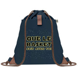 sac a dos bleu coton recycle avec pochette idee cadeau originale pour collegue ami prof ou membre de la famille cadeau mixte noel anniversaire secret santa ou depart au travail sac leger pratique et ecologique design breton moderne