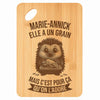 Planche bambou gravée personnalisée femme idée cadeau Fête des Mères apéro 30×20 prénom cuisine plateau fromage anniversaire noel maman mamie