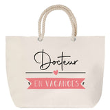 Sac Fête des Mères Mamie Famille Idée Cadeau anniversaire Noël Travail Boulot Métier Départ Retraite Collègue Femme cabas shopping plage