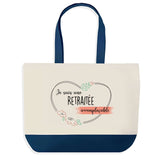 Sac de shopping bleu Retraitée Irremplaçable