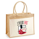 Sac Fête des Mères Mamie Famille Idée Cadeau anniversaire Noël Travail Boulot Métier Départ Retraite Collègue Femme cabas shopping plage Homme Papa Papi Pères Frère