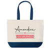 Sac de shopping bleu Amandine en Vacances