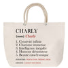 Sac Fête des Mères Mamie Famille Idée Cadeau anniversaire Noël Travail Boulot Métier Départ Retraite Collègue Femme cabas shopping plage
