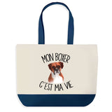 Sac de shopping bleu Boxer c'est la Vie