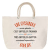 Sac Fête des Mères Mamie Famille Idée Cadeau anniversaire Noël Travail Boulot Métier Départ Retraite Collègue Femme cabas shopping plage