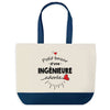 Sac de shopping bleu Bazar d'une Ingénieure adorée