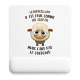 Tapis de souris ergonomique avec repose-poignet, accessoire bureau pour femme et homme, fête des pères, cadeau pas cher, idée cadeau fête des mères, secret santa, départ à la retraite, télétravail et gaming