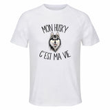 Maillot de Sport Homme Husky C'est La Vie - T-Shirt Respirant Polyester Manches Courtes - Cadeau Sportif Anniversaire Noël Fête des Pères