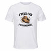 Maillot de Sport Homme Randonnee J'peux Pas - T-Shirt Respirant Polyester Manches Courtes - Cadeau Sportif Anniversaire Noël Fête des Pères