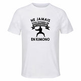 Maillot de Sport Homme Kimono Septuagenaire - T-Shirt Respirant Polyester Manches Courtes - Cadeau Sportif Anniversaire Noël Fête des Pères