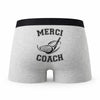 Caleçon Merci Golf - Humour Boxer Gris Passion Sport Idée Cadeau