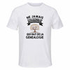Maillot de Sport Homme Genealogie Quinquagenaire - T-Shirt Respirant Polyester Manches Courtes - Cadeau Sportif Anniversaire Noël Fête des Pères