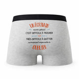 Caleçon Un Ecrivain Aussi Génial - Humour Boxer Gris Idée Cadeau