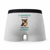 Caleçon Ce Snowboardeur Le Plus Chouette - Humour Boxer Gris Idée Cadeau