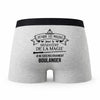 Caleçon Boulanger Ministère de la Magie - Humour Boxer Gris Idée Cadeau