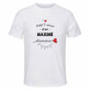 Maillot de Sport Homme pour Maxime Damour - T-Shirt Respirant Polyester Manches Courtes - Cadeau Sportif Anniversaire Noël Fête des Pères