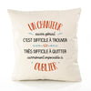 Housse de Coussin Premium Un Chanteur Aussi génial - Coton Canvas Fairtrade Beige Idée Cadeau Décoration Canapé