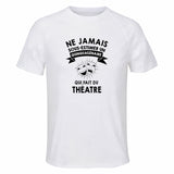 Maillot de Sport Homme Theatre Quinquagenaire - T-Shirt Respirant Polyester Manches Courtes - Cadeau Sportif Anniversaire Noël Fête des Pères