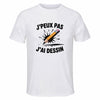 Maillot de Sport Homme Dessin J'peux Pas - T-Shirt Respirant Polyester Manches Courtes - Cadeau Sportif Anniversaire Noël Fête des Pères