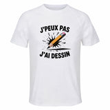 Maillot de Sport Homme Dessin J'peux Pas - T-Shirt Respirant Polyester Manches Courtes - Cadeau Sportif Anniversaire Noël Fête des Pères