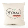 Housse de Coussin Premium Belle-Maman irremplaçable - Coton Canvas Fairtrade Beige Idée Cadeau Décoration Canapé
