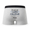 Caleçon Tanguy Un Super Collègue - Humour Boxer Gris Idée Cadeau