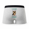 Caleçon Ce Capitaine Le Plus Chouette - Humour Boxer Gris Idée Cadeau