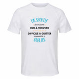 Maillot de Sport Homme pour Un Sportif Formidable Blanc - T-Shirt Respirant Polyester Manches Courtes - Cadeau Sportif Anniversaire Noël Fête des Pères