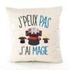 Housse de Coussin Premium Magie Version Blanc - Coton Canvas Fairtrade Beige Idée Cadeau Décoration Canapé