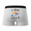 Caleçon Curling - Humour Boxer Gris Passion Idée Cadeau