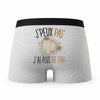 Caleçon Bitcoin Cryptomonnaie Fiat - Humour Boxer Gris Idée Cadeau Passion