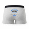 Caleçon Papa Kine - Humour Boxer Gris Idée Cadeau Fête des Pères