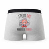Caleçon Arrete De Fumer - Humour Boxer Gris Idée Cadeau Passion