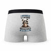 Caleçon Limprimeur Panda Grain - Humour Boxer Gris Idée Cadeau