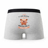 Caleçon Hakim Caractère de Cochon - Humour Boxer Gris Idée Cadeau