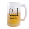 Verre à Bière Jean-Guy Lettre Clavier | Chope de Bière Pinte | Idée Cadeau Prénom Informaticien Geek Gamer Anniversaire Papa Collègue Départ Retraite Noël