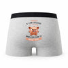 Caleçon Thibault Caractère de Cochon - Humour Boxer Gris Idée Cadeau