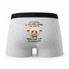 Caleçon Le Patissier Agneau - Humour Boxer Gris Idée Cadeau