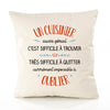 Housse de Coussin Premium Un Cuisinier Aussi génial - Coton Canvas Fairtrade Beige Idée Cadeau Décoration Canapé
