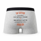Caleçon Un Stephan Aussi Génial - Humour Boxer Gris Idée Cadeau